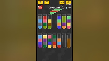 #new Water Color Sort Puzzle level 288 #WaterColorSortPuzzle #game #games