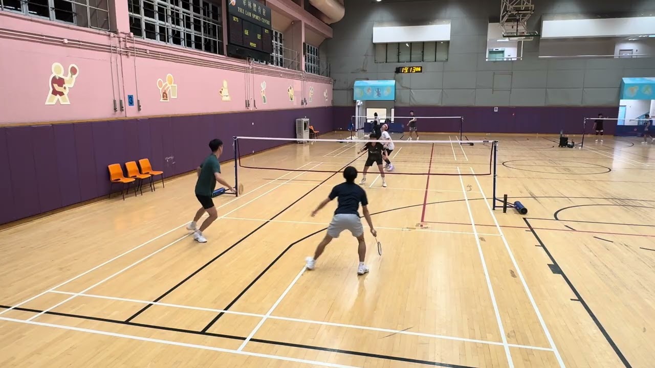 初級男子羽毛球￼雙打12/9/2025