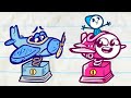 Pencilmate Flimsy Flight! | Animated Cartoons Characters | Animated Short Films | Pencilmation