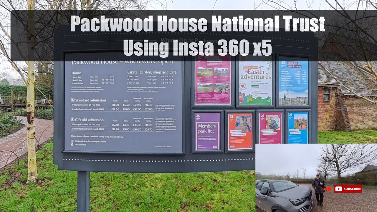 Паквуд-Хаус, Национальный фонд, с использованием Insta 360 x5