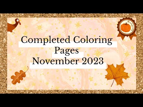 November 2023 Completed Coloring Pages