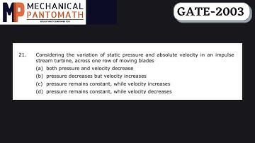 Q-21 | GATE Mechanical-2003 Solved Paper | GATE Mechanical Previous Year Question Solution
