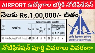 AAI Recruitment 2023 || Airports authority of India AAI Recruitment for Junior executive ATC 2023