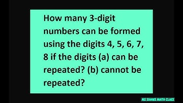 How many 3 digit numbers can be formed using digits 4,5,6,7,8 if digits repeated, not repeated