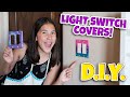 PAINTING D.I.Y. CUSTOM TIKTOK LIGHT SWITCH COVERS!!!