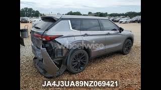 2022 MITSUBISHI OUTLANDER SE | VIN JA4J3UA89NZ069421