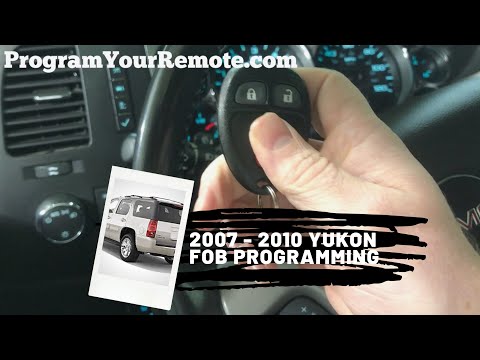 How to program a GMC Yukon remote key fob 2007 - 2010