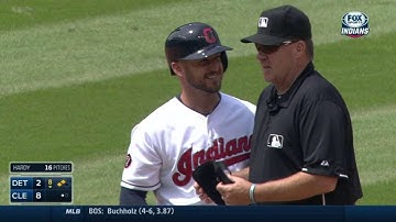 DET@CLE: Raburn connects on an RBI double to left