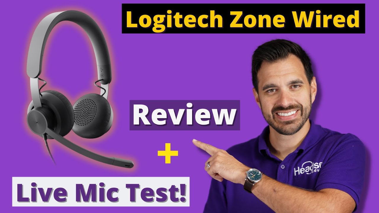 Logitech Zone Wired Headset Review + Live Mic Tests!