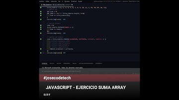 48 JavaScript ejercicio suma array