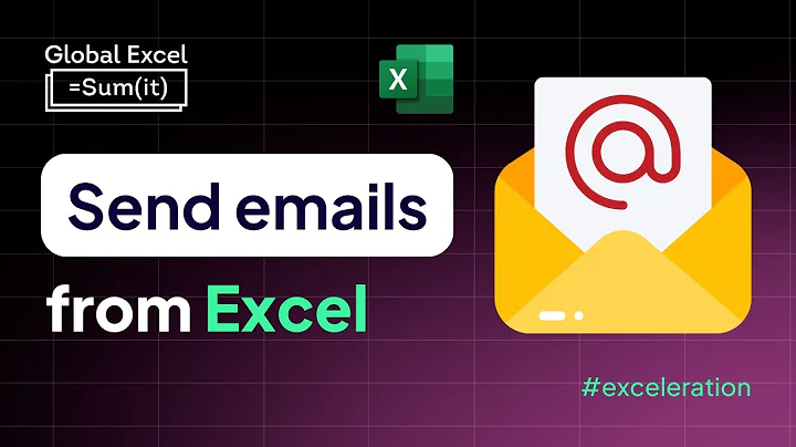 How to send emails from Excel