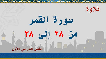 سورة القمر من 28 إلى 38