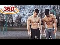 360° VIDEO l Shirtless hot guys working out