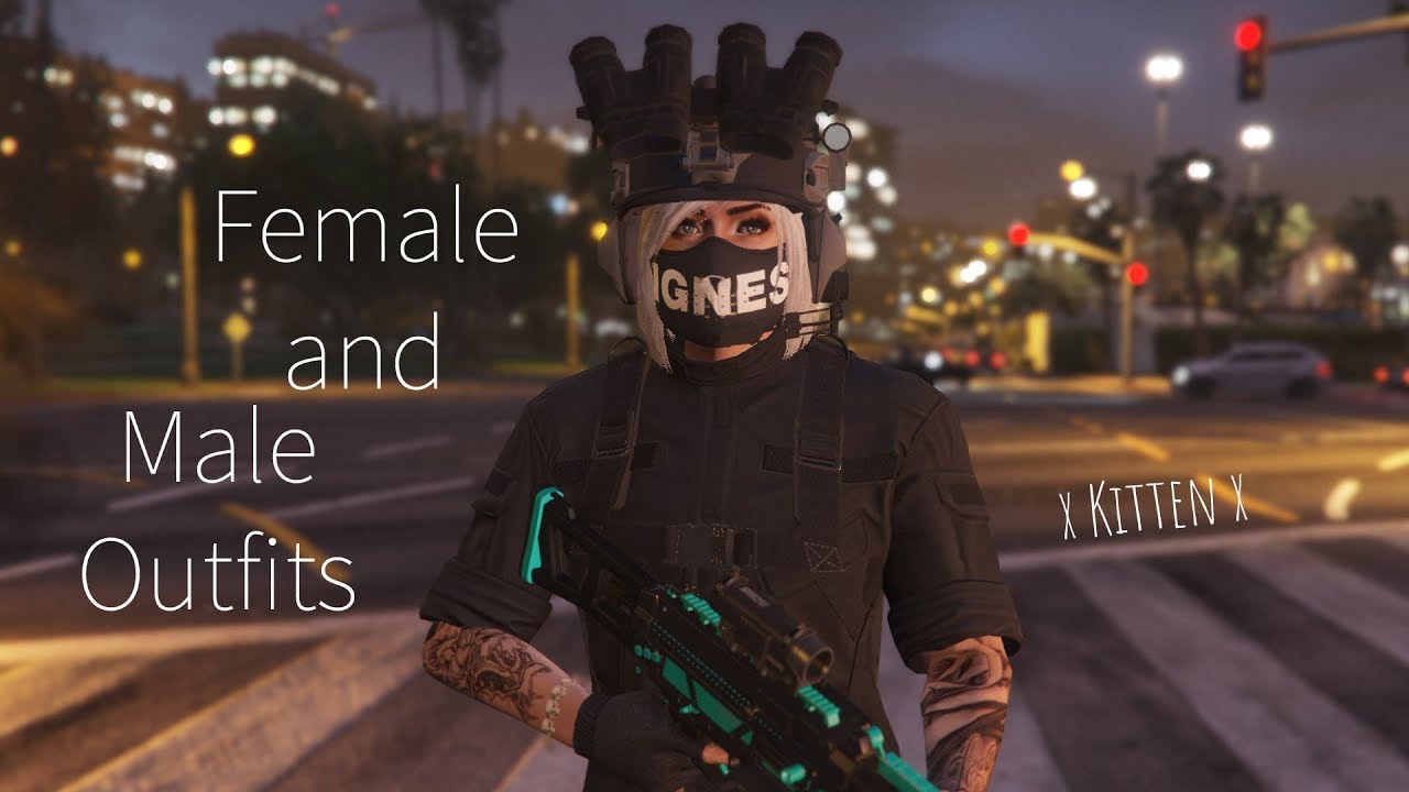 GTA 5 ONLINE: Female & Male Tryhard Outfits - YouTube.