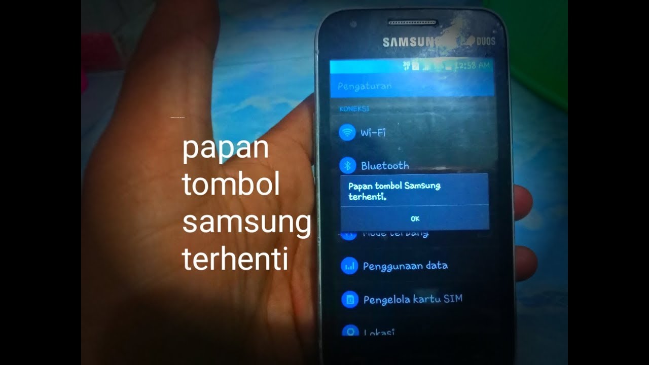 Cara memperbaiki papan tombol samsung terhenti