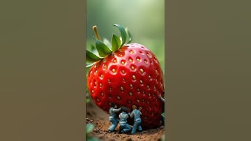 Strawberry Lift: Tiny Farmers, Giant Harvest!" 🍓👷‍♂️✨ #viralvideo #shortsvideo  #animation #funny