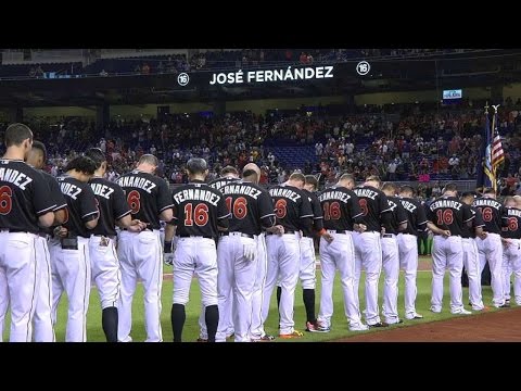 Marlins will honor Jose Fernandez with No. 16 jerseys on Monday