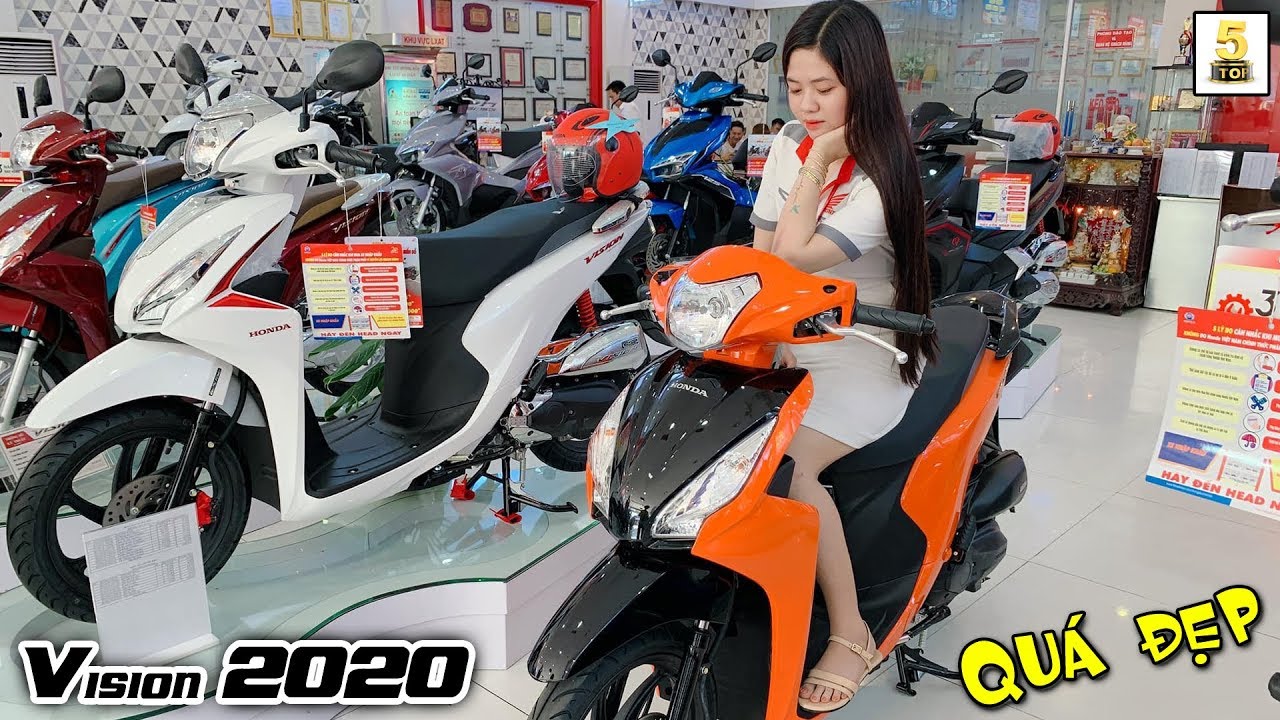 Vision 2020 sơn độ KHÔNG THỂ CHÊ ĐƯỢC tại Honda Hồng Đức ▶️ Giá xe rất OK 🔴 TOP 5 ĐAM MÊ