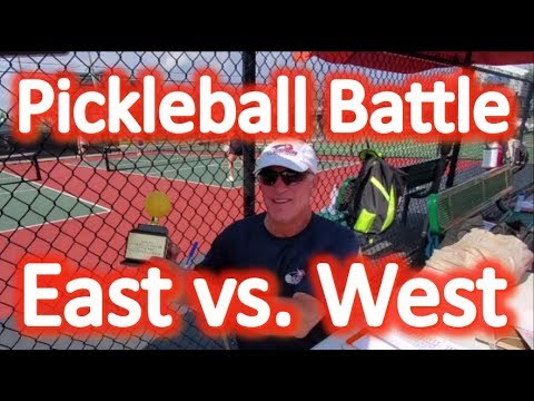 Pickleball Battle East vs West - Steve Billig & David Romisher vs. Josh Miller & Jason Mancuso