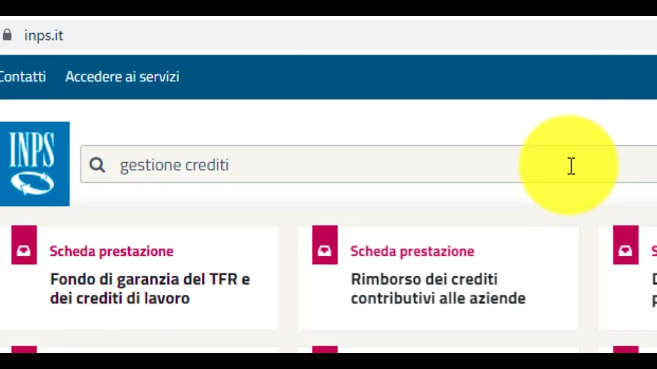 Procedura Riscossione Prestiti GDP per Enti datori di lavoro e/o versanti - 1. Accesso ai Servizi