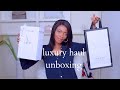 LUXURY HAUL UNBOXING | DIOR, GUCCI, ELISABETTA FRANCHI, MY FIRST LUXURY HAUL &amp; REVIEW