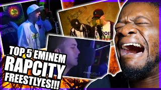 Eminems Top RAP CITY 5 Freestyles! | Rap City - Five Eminem Freestyles (REACTION)