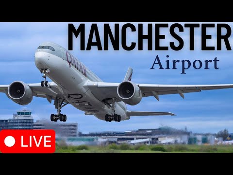 馃敶LIVE Manchester Airport Plane Spotting 馃洬