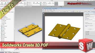 Solidworks Fast Create 3D Model In PDF Format