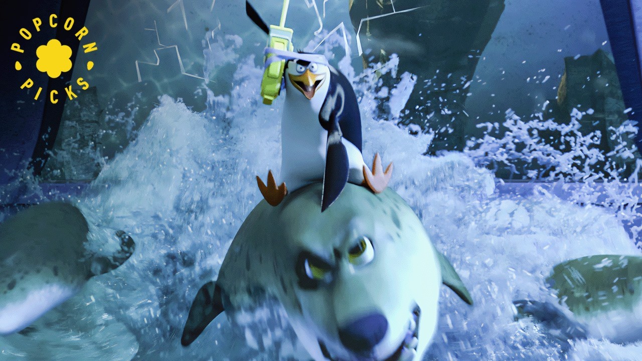 The Penguins Infiltrate the Shanghai Aquarium (Full Scene) | Penguins of Madagascar