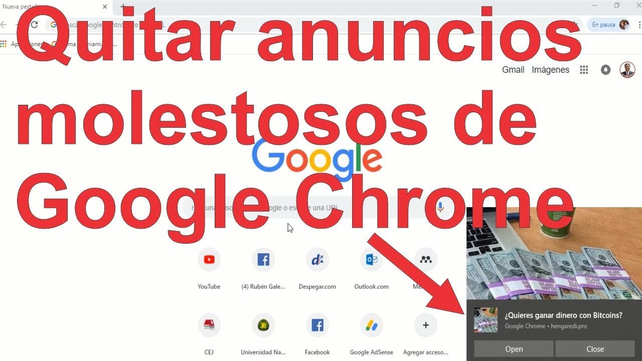 explosión principio fibra Cómo quitar anuncios o publicidad de Google Chrome. 100% práctico - YouTube