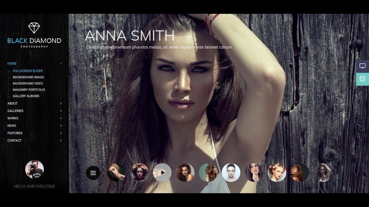 video Diamond – Photography Portfolio WordPress Theme