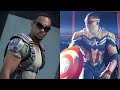 Sam Wilson’s First Appearance as the Falcon vs as Captain America