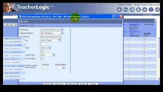 CBE - TeacherLogic - Grade Book -- Editing and Deleting Tasks