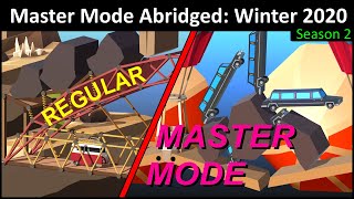 An Avalanche of Limos: Master Mode Abridged Winter 2020 | Poly Bridge 2