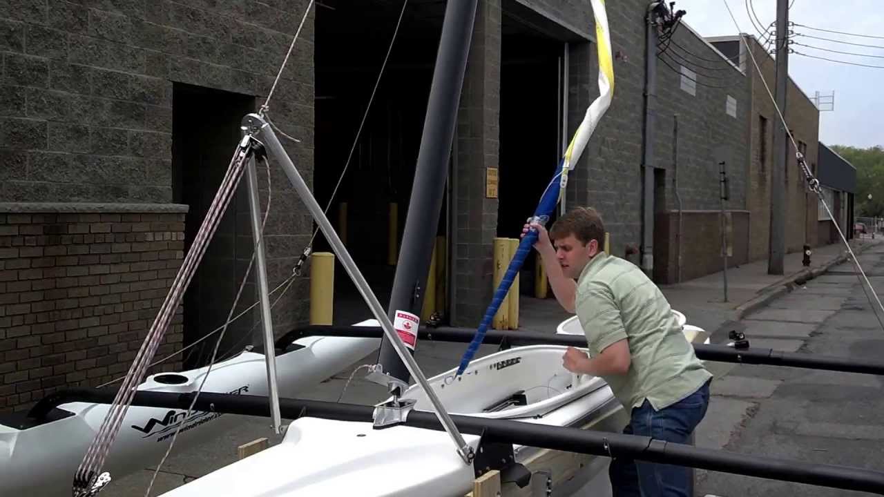 WindRider 17 Mast Raising System YouTube