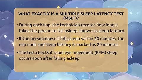 What Exactly Is A Multiple Sleep Latency Test (MSLT)? - Sleep Apnea Support Network