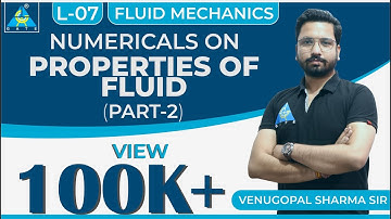 Fluid Mechanics | Module 1 | Numericals on Properties of Fluid | Part 2 (Lecture 7)