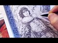 Drawing New Sasuke Uchiha MAGIC KNIGHT Redesign Black Clover | Anime Manga Sketch