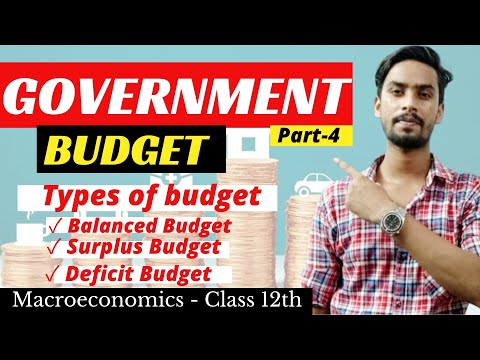 Types of Budget | Balanced Budget | Surplus Budget | Deficit Budget | Government Budget | Part-4