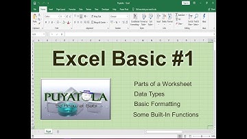 Excel Basic #1   Introduction, Data Types, Formatting (Tagalog)