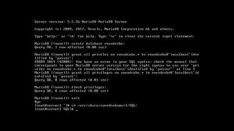 7-Configuration Mariadb sur CentOs 7