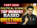 CUET Political Science 2026 | Top Memory Based Questions | ये देखकर जरूर जाना