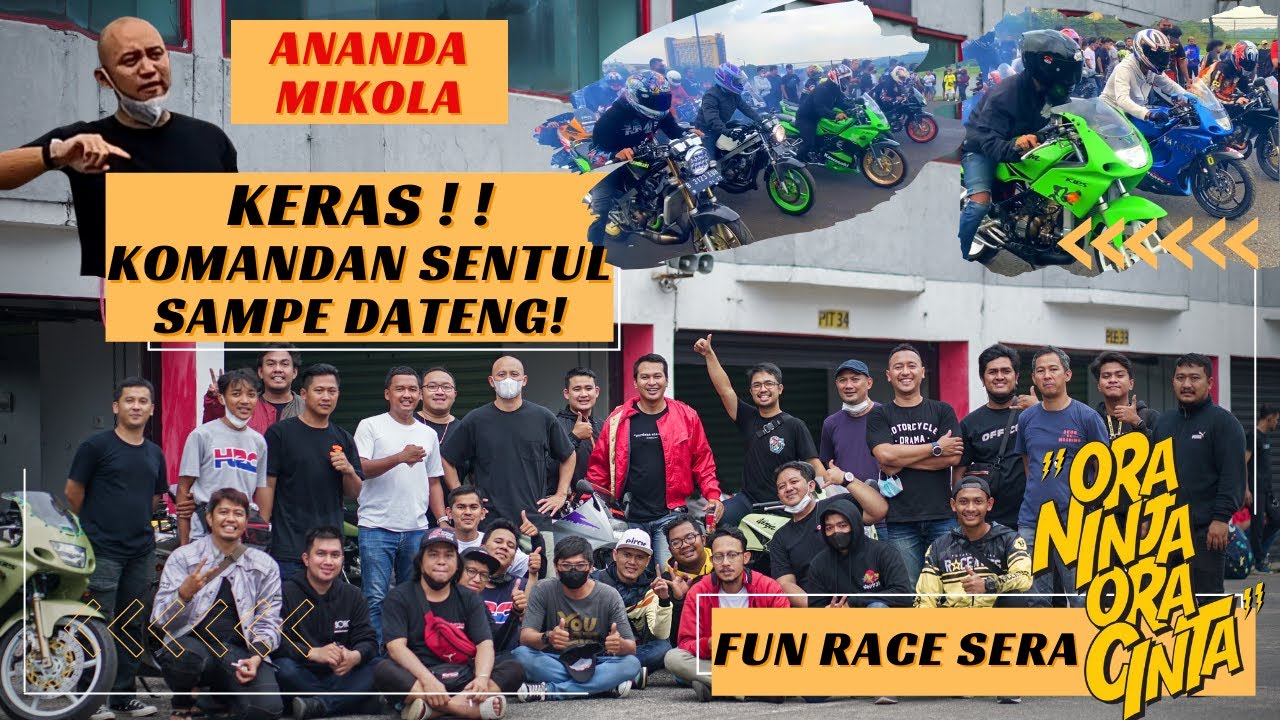 ORA NINJA ORA CINTA FUN RACE DI SERA SENTUL 500M DRAG BIKE | ANANDA MIKOLA SAMPE DATENG !! KERAASS !