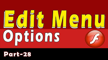 Edit Menu Option In Macromedia Flash Part 28