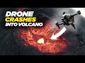 Epic drone crash into iceland volcano eruption    dji fpv 4k