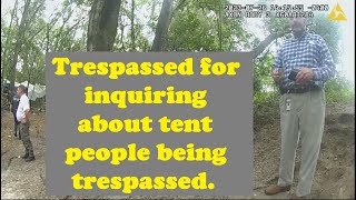 TRESPASSED from Federal Property USPS Zephyrhills Code Enforcement & Police Department TENT PEOPLE