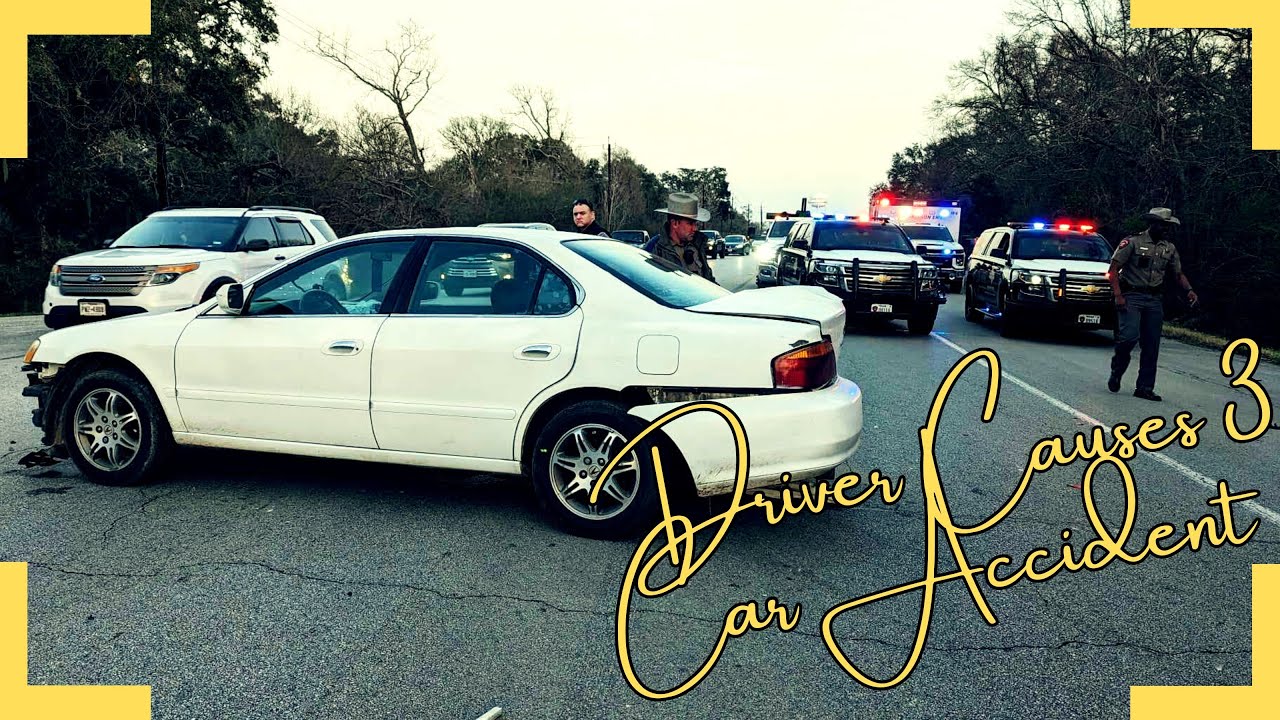 Acura causes 3 car accident! - YouTube