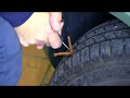 Come riparare (il) lo pneumatico ruota tubeless fai da te, Tyre Puncture