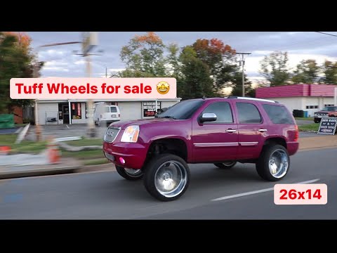 26x14 Tuff Wheels For sale SUPER CHEAP | 2007 GMC Yukon Denali | Lifted trucks | Squatted trucks |