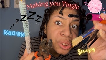 ASMR | Slowly Touching The Camera With Random Objects